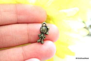 10 x Bronze Tone Girl Charms Pendants 8mm x 16mm